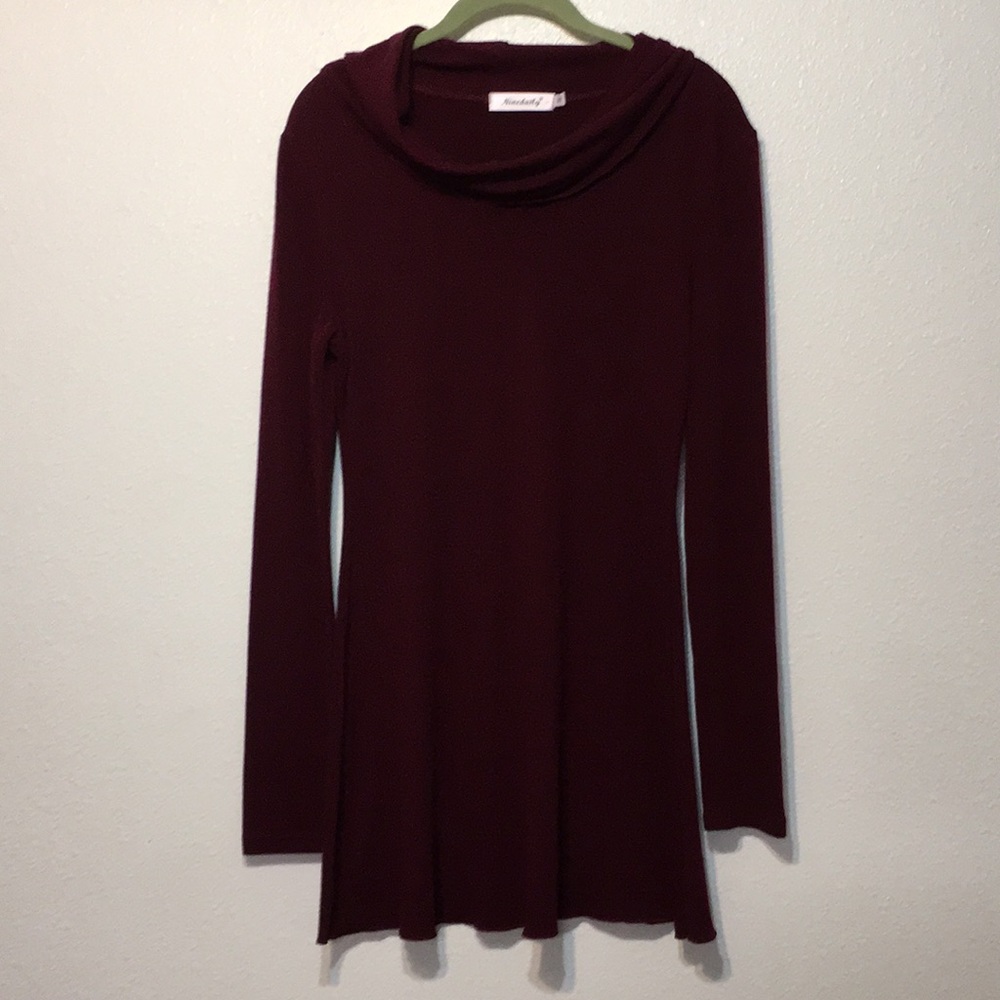 Ninedaily long sleeve mini dress or long tunic